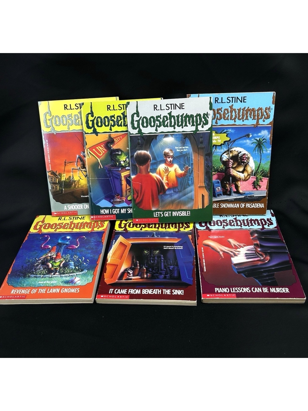 RL Stein Goosebumps Lot #6 #13 #30 #34 #35 #38 #39 Shrunken Head 1st Print